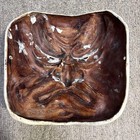 Japanese Kagura Mask Papier Mache Hand Made Demon Face Folk Art Display