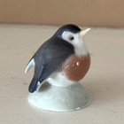 Rare Antique Ca 1920 s Royal Copenhagen Robin Miniature Bird Figurine   2238