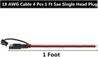 4 Pcs 12v Sae To Quick Disconnect Extension Cable With Dc Connection    