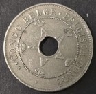 1911 Belgian Congo 10 Centimes Coin Circulated Vf Details