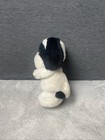 Vintage 8  Dakin 1981 Black And White Puppy Dog Plush Nutshells Standing Basset