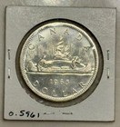 1965 Canada 1 Dollar Silver Coin - Km 64 1