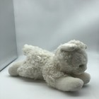 Russ Plush Cat Scruffy Stuffed Animal White Kitty Kitten Vintage