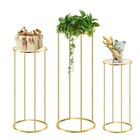 3pcs Round Cylinder Pedestal Stand For Party Wedding Event Display Stand Decor