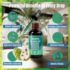Soursop Bitters Liquid Drops 10 In 1 With Sea Moss  Moringa  Turmeric  Black See