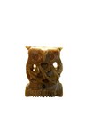 Vintage Hand-carved Soapstone Owl Figurine Native Art Mcm Carving Decor