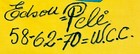 Pele Signed Brazil Soccer Jersey W   58-62-70 W c c   champs  Rare Psa Dna Coa