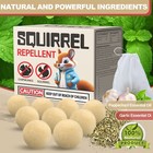 10 Balls Squirrel Repellent Outdoor  indoor Made With Essential Peppermint Oils