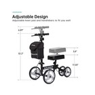 Elenker Steerable Knee Walker With 10  Front Wheels Deluxe Medical Scooter Fo   