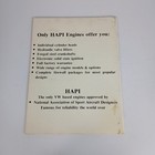 Vintage 1986 Hapi Engines Inc  Aircraft Engine Catalog Vw Based Magnum 7s