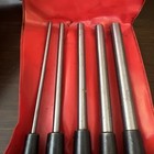 Starrett No S248 S 248 Drive Pin Punches 5 Pc Set 1 8  - 3 8  With Case    