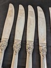 Lot Of 6 Grand Antique Silverplate Dinner Knives China Silverware