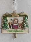 Hallmark Keepsake Christmas Ornament 2022 Peak Happiness Photo Holder New Metal