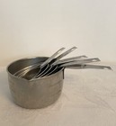 Vintage Foley Stainless Measuring Nesting Cup Set Of 5 Script 1 8c-1 Cup Spout