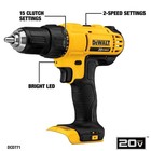 Dewalt Dcd771c2 20v Max Cordless Drill Driver Kit 2x1 3ah Battery Charger Bag