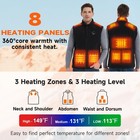 Kovnlo Heated Vest For Men With Battery Pack Included  Large  Fleece Black