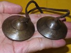 Tibetan Buddhist Plain Tibetan Brass Tingsha Cymbals Meditation Chime Bells  a1 