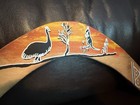 Vtg Wooden Australian Returning Boomerang Kangaroo Carved Throwing Flying 18 