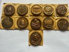 California Mission Metallic Art Bronze 1518 Coins All Numbered Lots Of Toning 