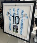 Lionel Messi Autographed   Framed  10 Argentina Jersey Beckett Certification