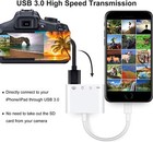 For Iphone Ipad Ios 12 Portable 4 In 1 Usb Sd Tf Card Lot Reader Camera Adapter
