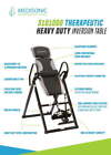 Therapeutic Heavy Duty Steel Frame Adjustable Inversion Table 300lb Capacity