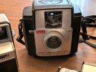 Vintage Kodak Brownie   Instamatic Camera Lot With Flash Cubes Untested 