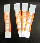 1000 Self Sealing Orange  50 Currency Straps Money Bill Bands  Pmc Brand Strap