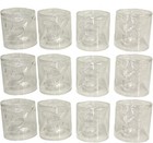 Set Of 12 - Skull Head Shot Glasse Crystal Clear Skull Whisky Vodka Shot Glass