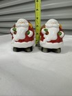 Vintage Santa Claus Salt And Pepper Shakers Ceramic St Nick Christmas Holiday