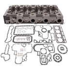 For Kubota Holland L553 L555 Thomas V1902 Cylinder Head With Full Gasket  valves