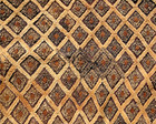 Handwoven Vintage Kuba Cloth   Raffia Textile   Pillow Cover   15 X 18 Inches