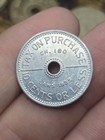 1935 Washington State Tax Token 10 Cents Or Less Great Depression Aluminum Coin