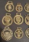 Vintage Horse Brass Collection Set Of 17 Antique Harness Medallions British