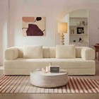 Modern Minimalist Boneless Floor Sleeper Sofa Futon Couch Bed Modular Loveseat