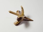 Spindle  Hand-carved Bottom Whorl Style Reclaimed Mango Wood  small Purple Burl 