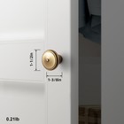 6 Pack Antique Brass Cabinet Knobs With Decorative Center Button - Kitchen Ha   