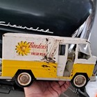 Buddy L Vintage 1957 Borden s Fresh Milk Tin Toy Delivery Truck Van Yellow white