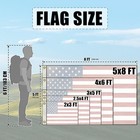 Syii American Flag 4x6 Ft Outdoor  Heavy Duty Polyester Us Flags With Embroid   