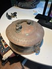 Antique Hand Made Hammered Copper And Bronze Betel Pandon Box Ottoman Empire