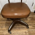 Vintage Tanker Cosco Steel Drafting Stool Chair Seat Industrial Brown 15s Desk