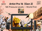 Xppen Artist Pro 16  gen 2  Graphics Drawing Tablet 16384 Pressure Levels Used