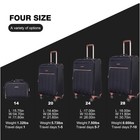 Travelhouse 3 Piece Suitcase Set With 15  Rote Bag