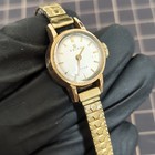 Working Seiko Women Watch Manual Winding 14k Gold Filled Gold Vintage Watch   