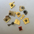 Vtg Enamel Lapel Pin Lot Chevron Nascar Miller Beer Fantasy Nfl Dolphins 90s