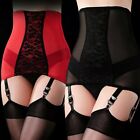 Usa High Waist Open Bottom Lace Designer Floral Retro Sexy Suspender Belt 