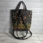 Vera Bradley Backpack Ming 2001 Retired Pattern Toggle Drawstring Tote