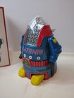 Cragstan Mth Silver   Blue Mr  Atomic Limited Edition Toy Robot In Original Box 
