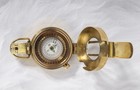 Antique Brass Nautical Compass  Functional Vintage Graduation Gift  Pocket Size