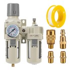 Air Compressor Filter Regulator Lubricator Unit  0-150psi Pressure Gauge  3 8    N